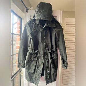 J. Crew Rain Jacket in Green Size XXS